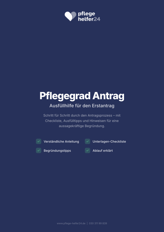 Pflegegrad Antrag Ausfüllhilfe Vorschau