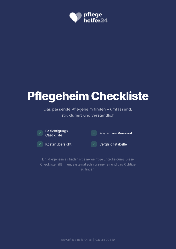 Pflegeheim Checkliste Vorschau