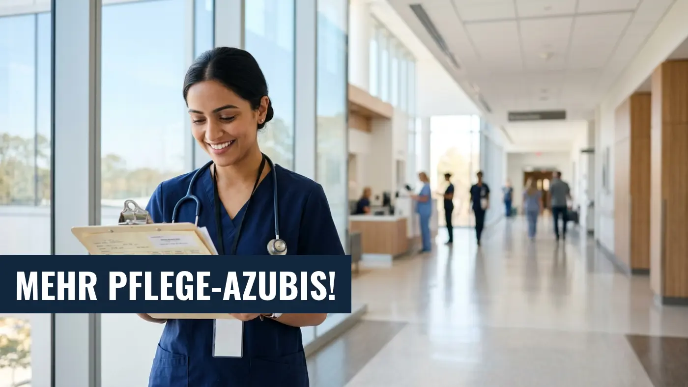 Pflegeausbildung 2026: 8 Prozent mehr Neuverträge in der Pflege