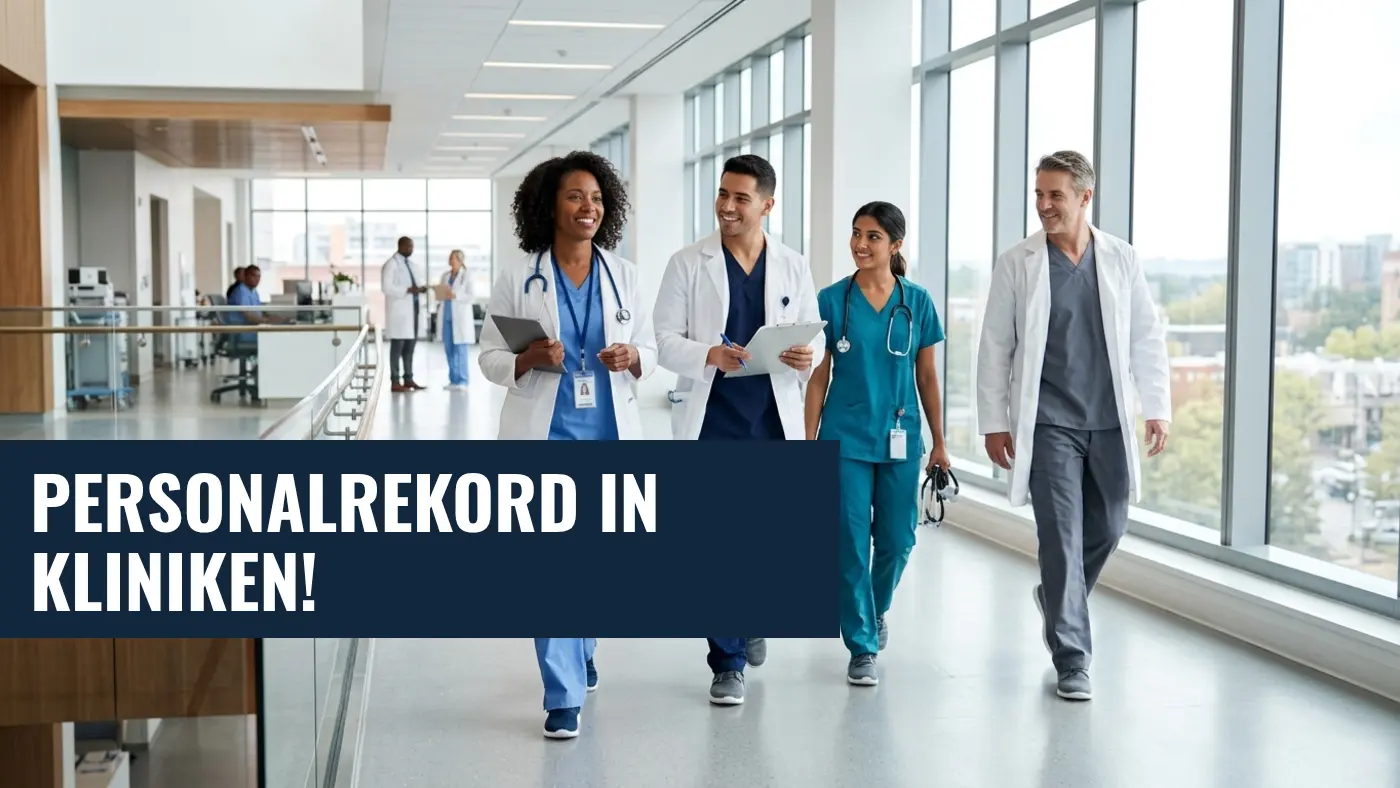 Personalzuwachs im Krankenhaus: 1,7 Millionen Beschäftigte