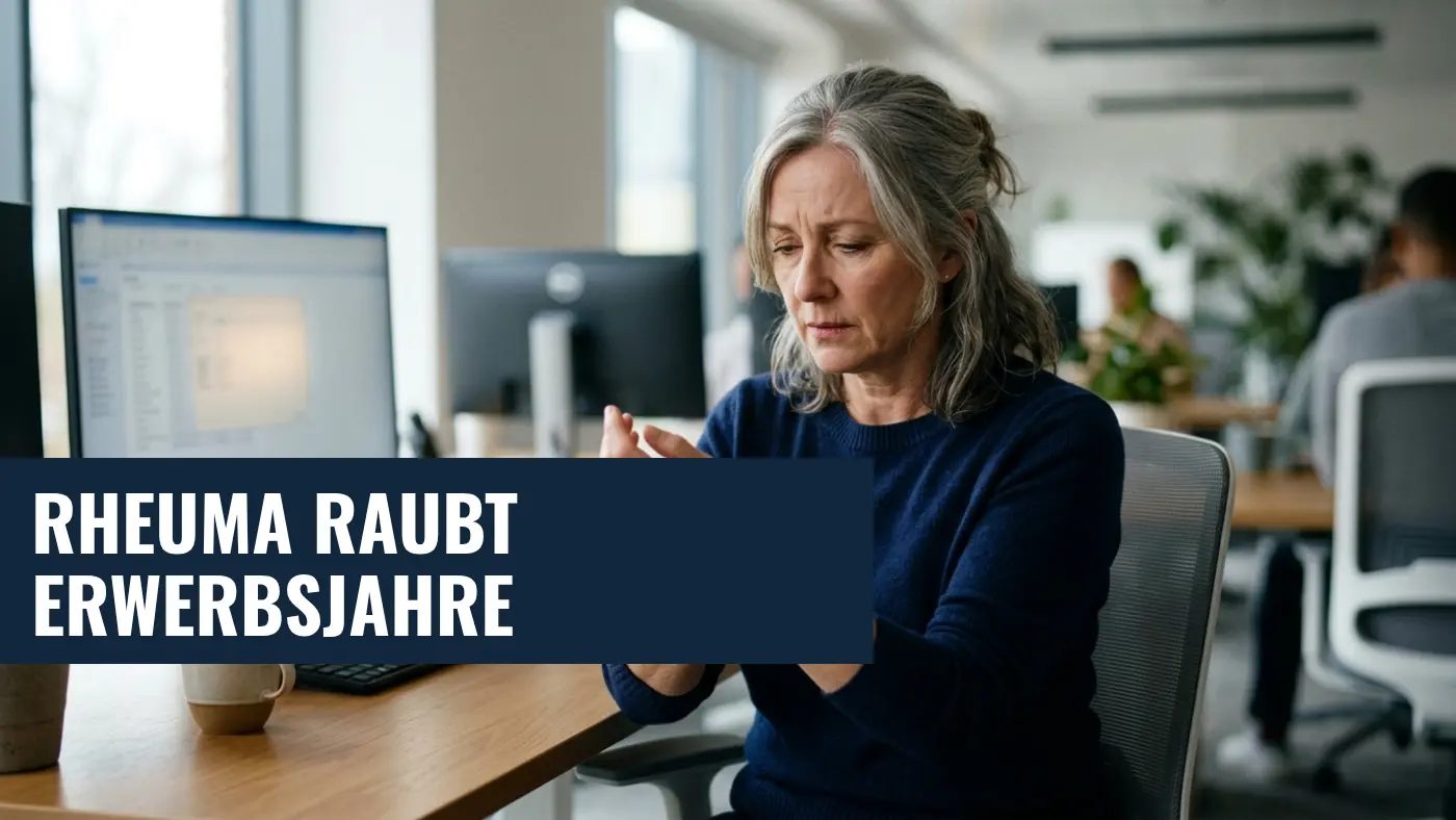 Rheuma & Gelenkleiden: Studie zeigt drastischen Verlust an Erwerbsjahren ab 50