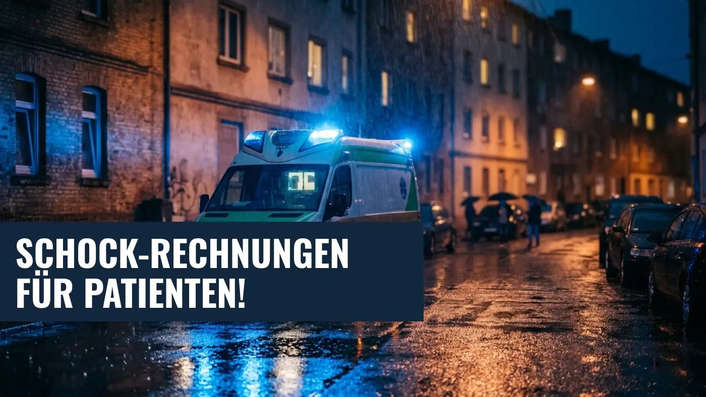 Ersatzkassen kritisieren Cottbus: Patienten zahlen Rettungsdienst