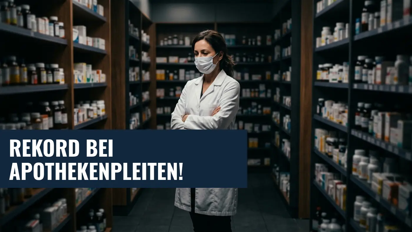 Apotheken-Insolvenzen 2026: Rekordhoch bei Schließungen in Deutschland