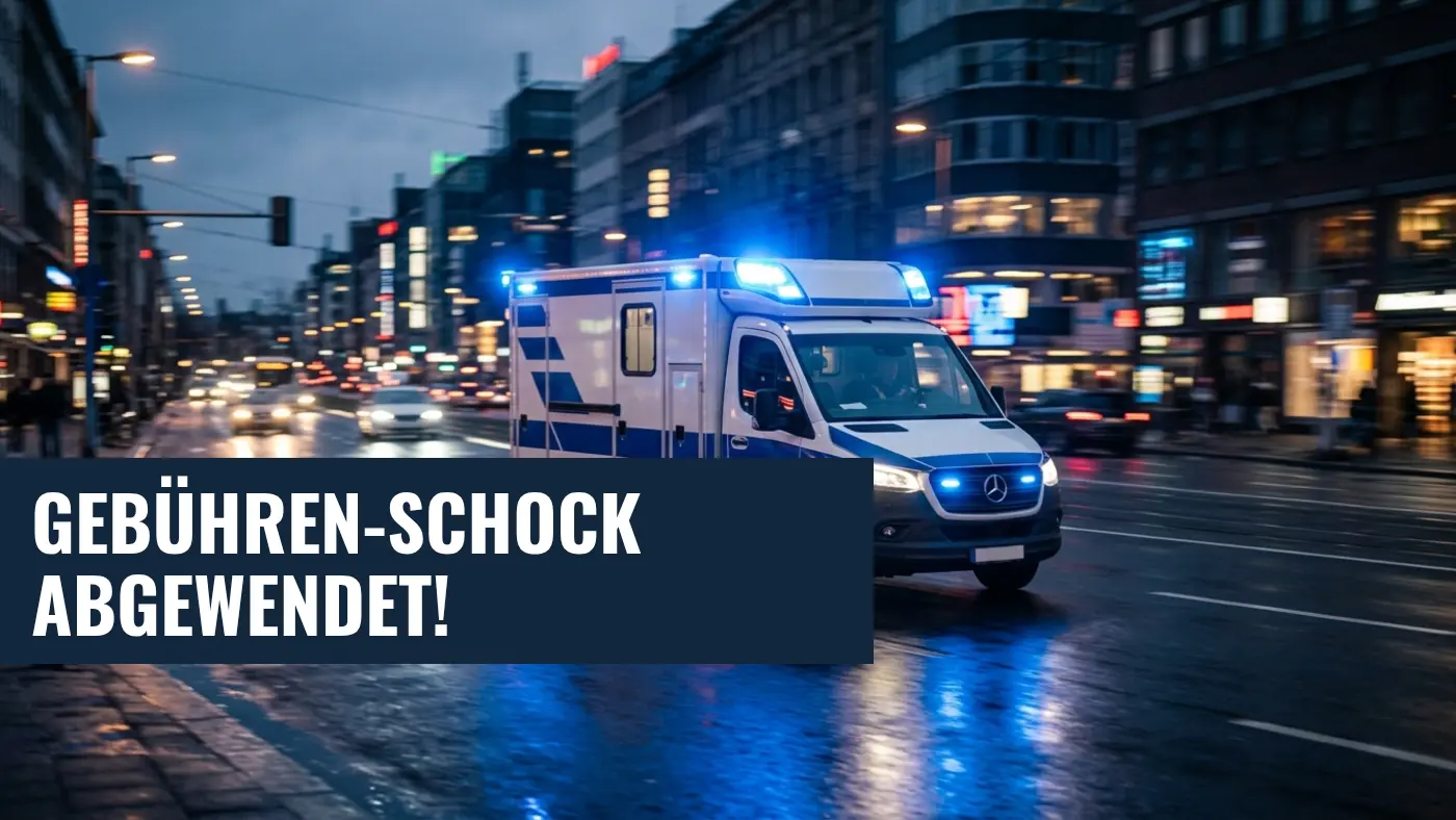 Rettungsdienst Brandenburg: Keine privaten Gebühren für Patienten