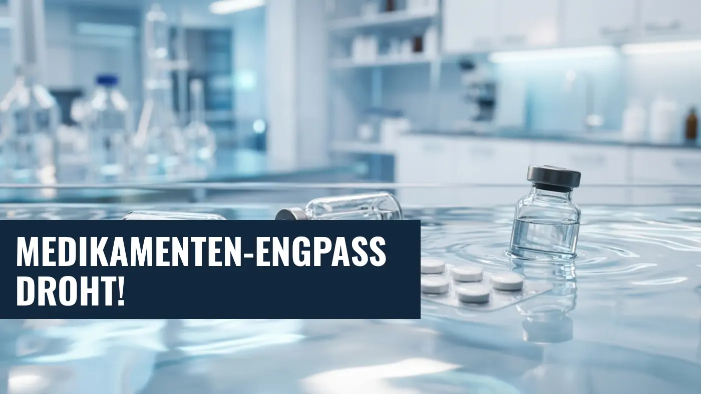 EU-Abwasserrichtlinie (KARL): BPI warnt vor Medikamenten-Engpass