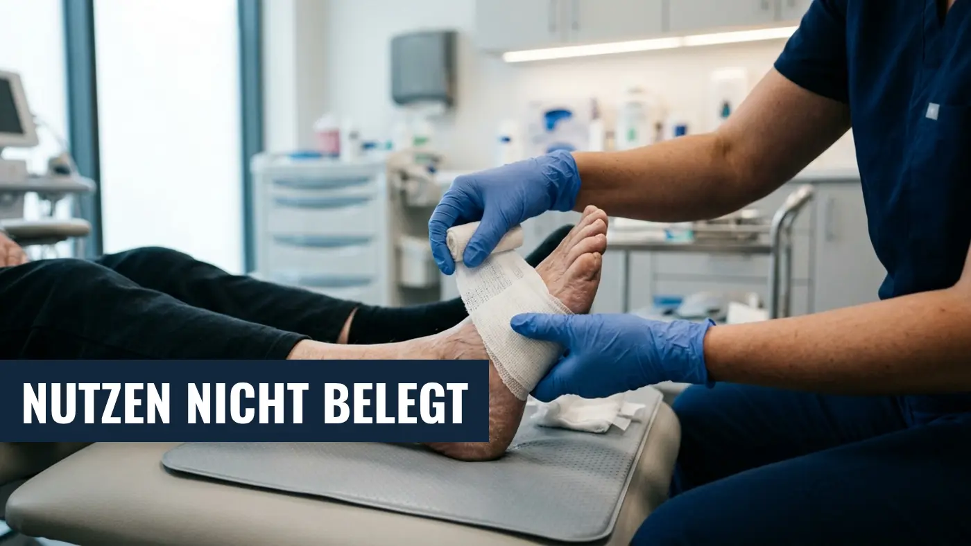 Diabetischer Fußulkus: Sauerstofftherapie laut IQWiG unzureichend belegt