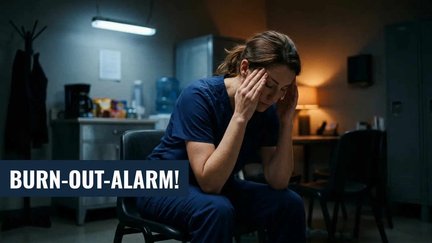 Studie 2026: 61 Prozent der Beschäftigten sind Burn-out-gefährdet | PflegeHelfer24