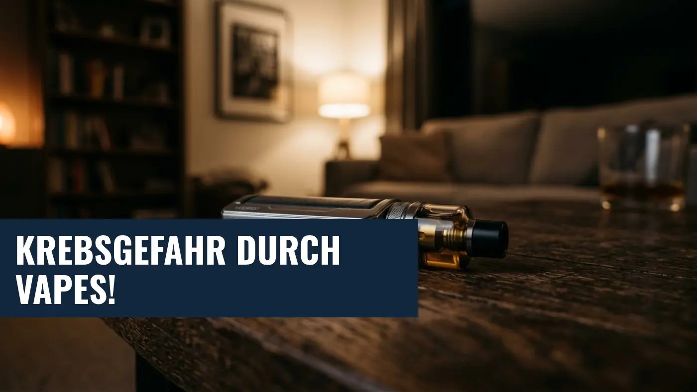 E-Zigaretten Krebsrisiko: Neue Studie warnt vor Nikotin-Vapes