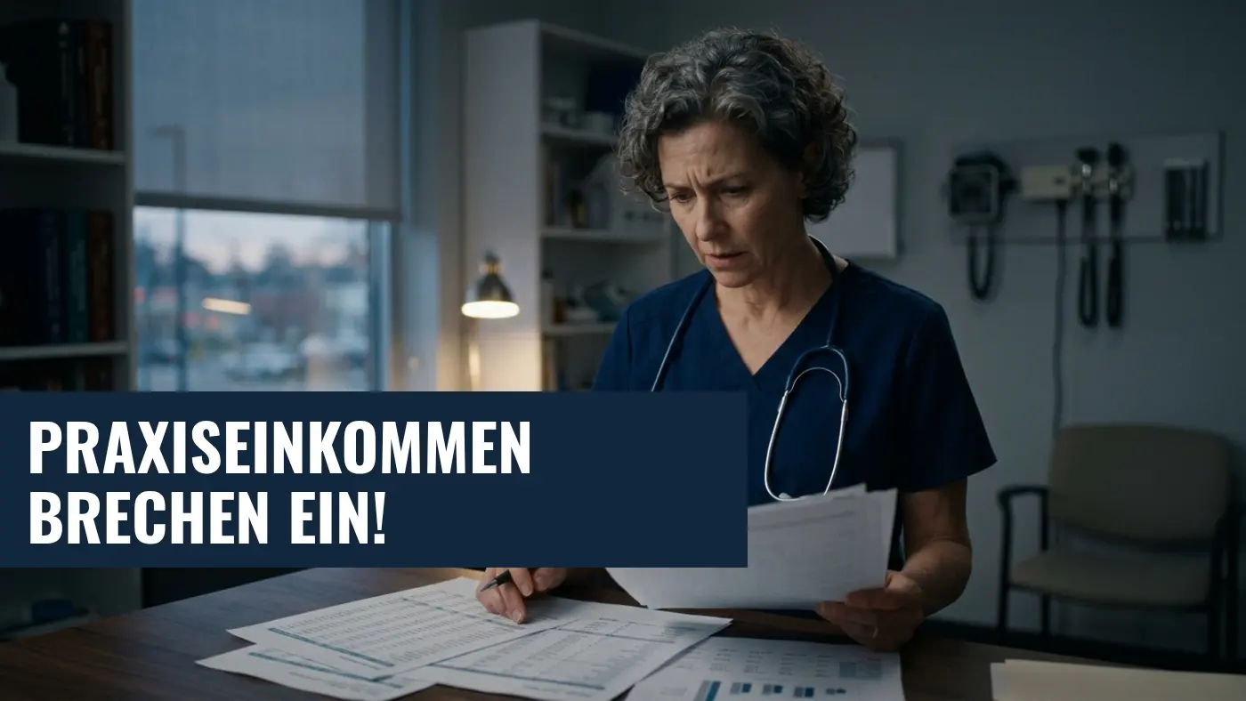 Gewinneinbruch bei Arztpraxen: Jahresüberschüsse sinken drastisch