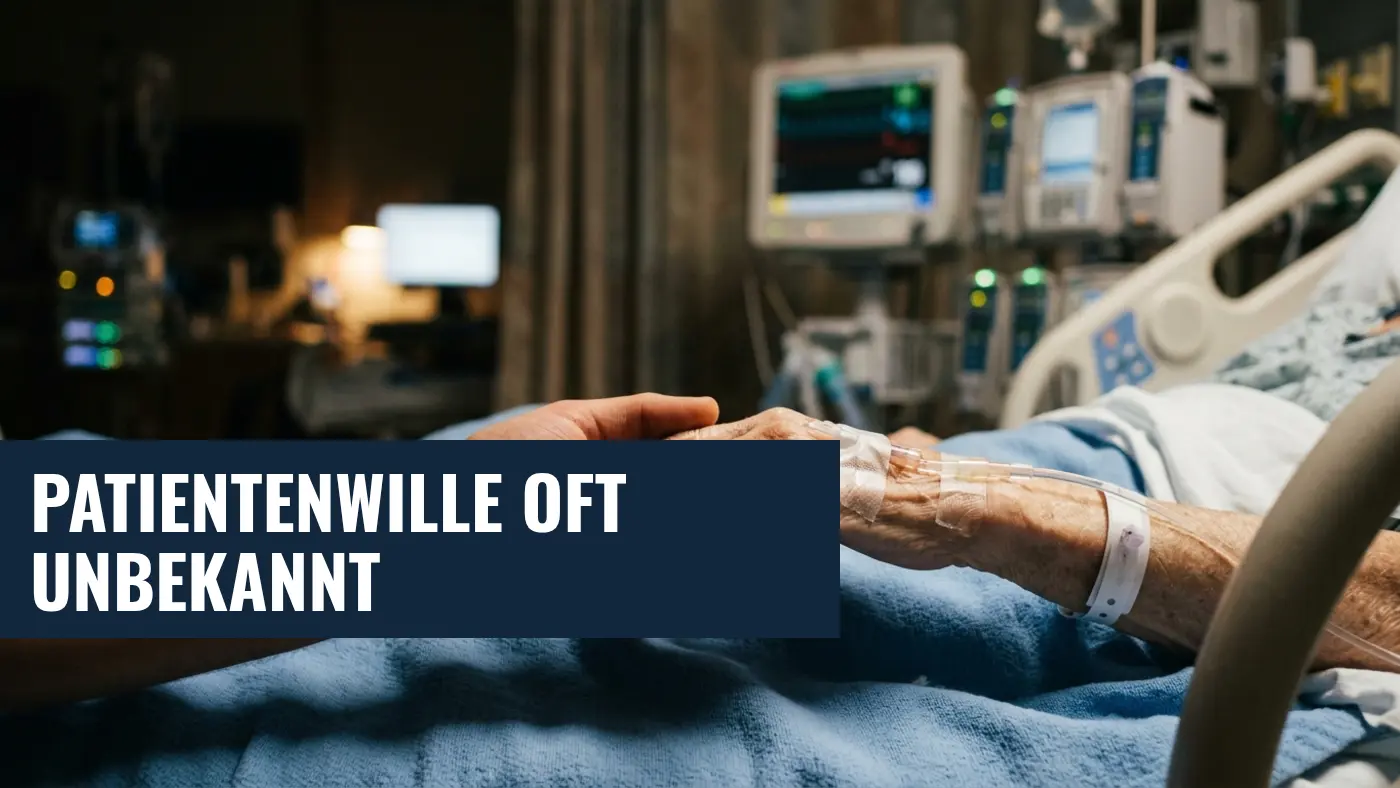 Intensivstation: Angehörige schätzen Patientenwillen oft falsch ein