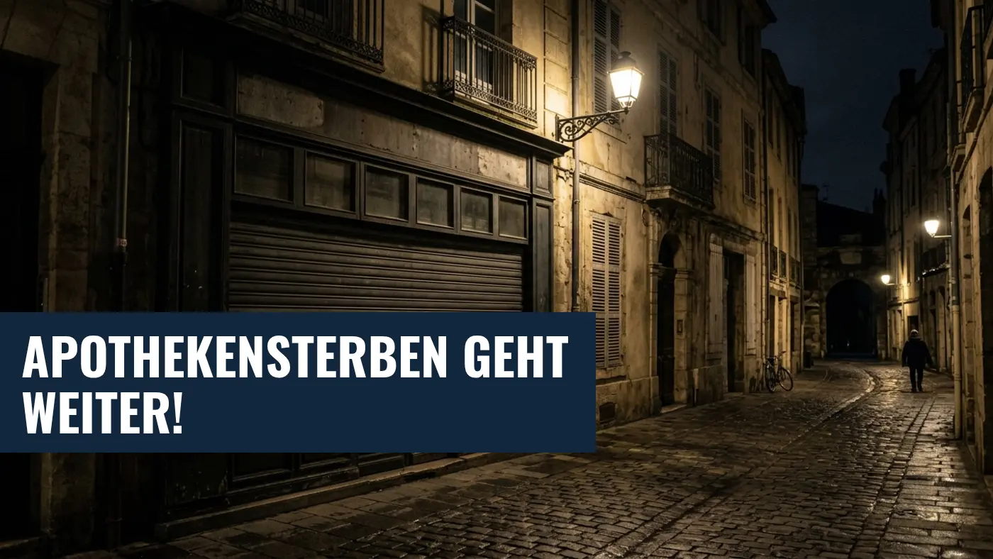 Apothekensterben 2026: Trend setzt sich dramatisch fort