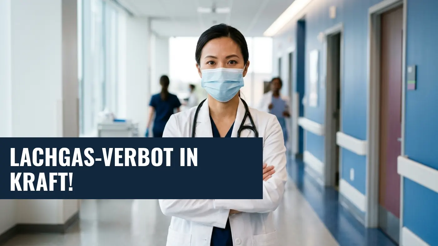 Lachgas-Verbot für Minderjährige in Kraft: Ärzte fordern Kontrollen