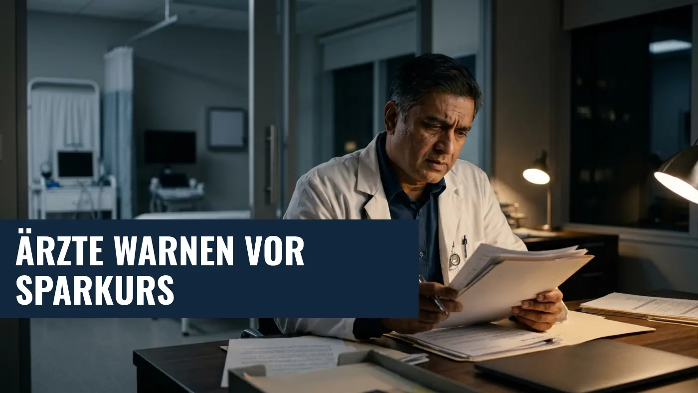 Freie Ärzteschaft kritisiert Gesundheitsministerin: Sparkurs schadet Patienten