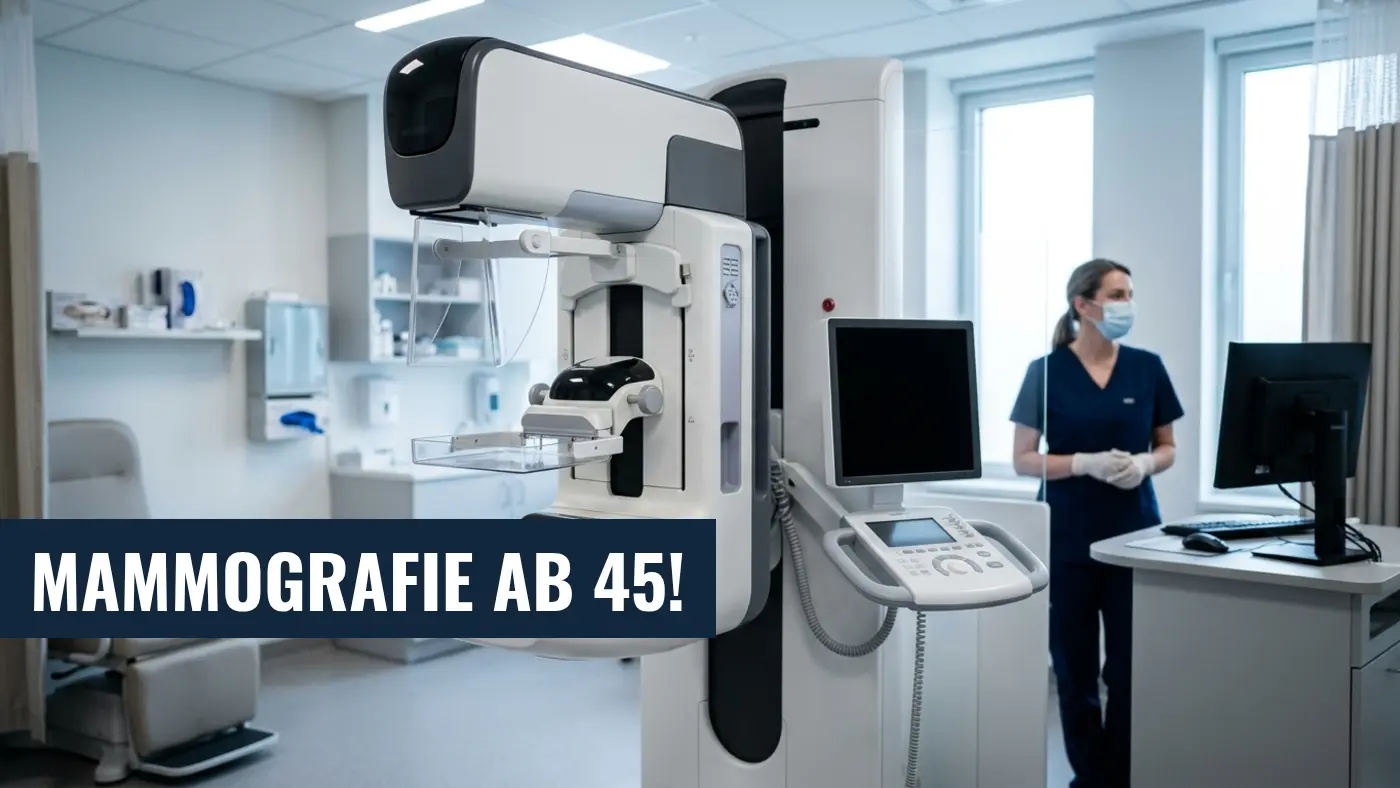 Mammografie-Screening ab 45: G-BA plant neue Altersgrenze für 2026