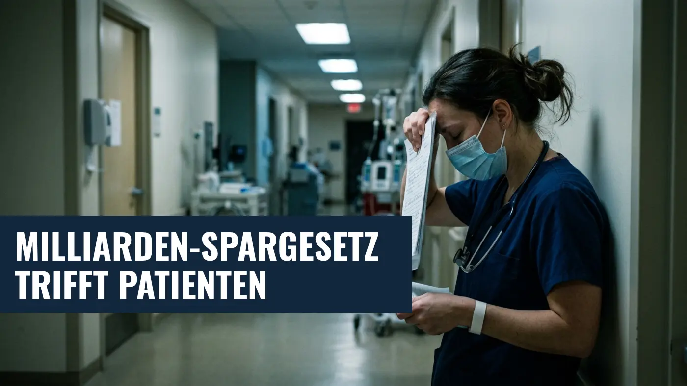 Neues Spargesetz 2027: Patienten und Krankenhäuser zahlen die Zeche