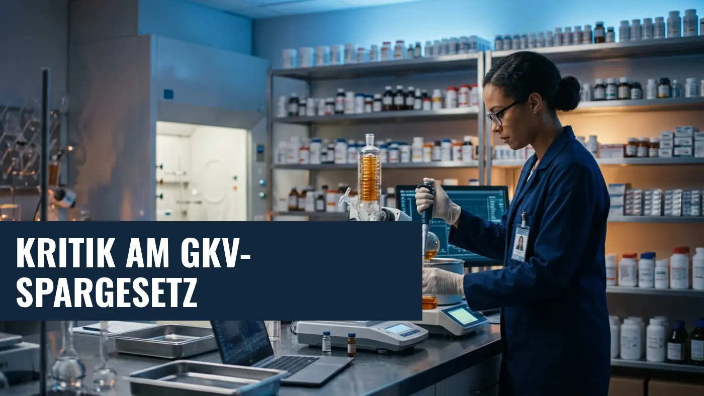 GKV-Spargesetz in der Kritik: Pharma Deutschland warnt vor drastischen Folgen
