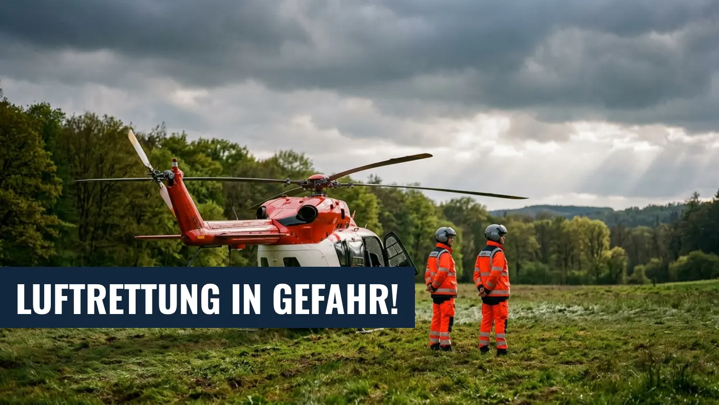 Existenz der Luftrettung in Gefahr: GKV-Gesetz bedroht Notfallversorgung