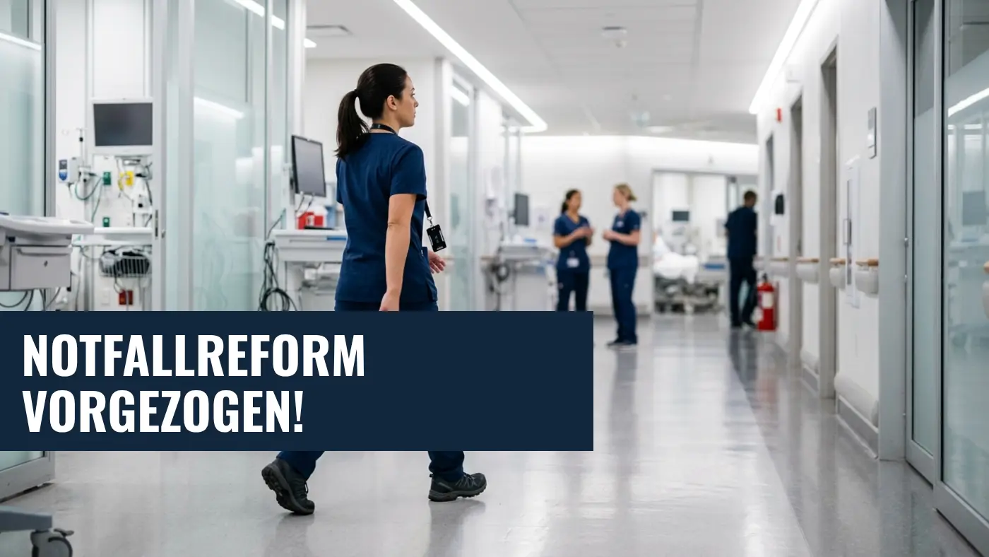 Gesetz zur Notfallversorgung: Bundeskabinett zieht Beratung vor