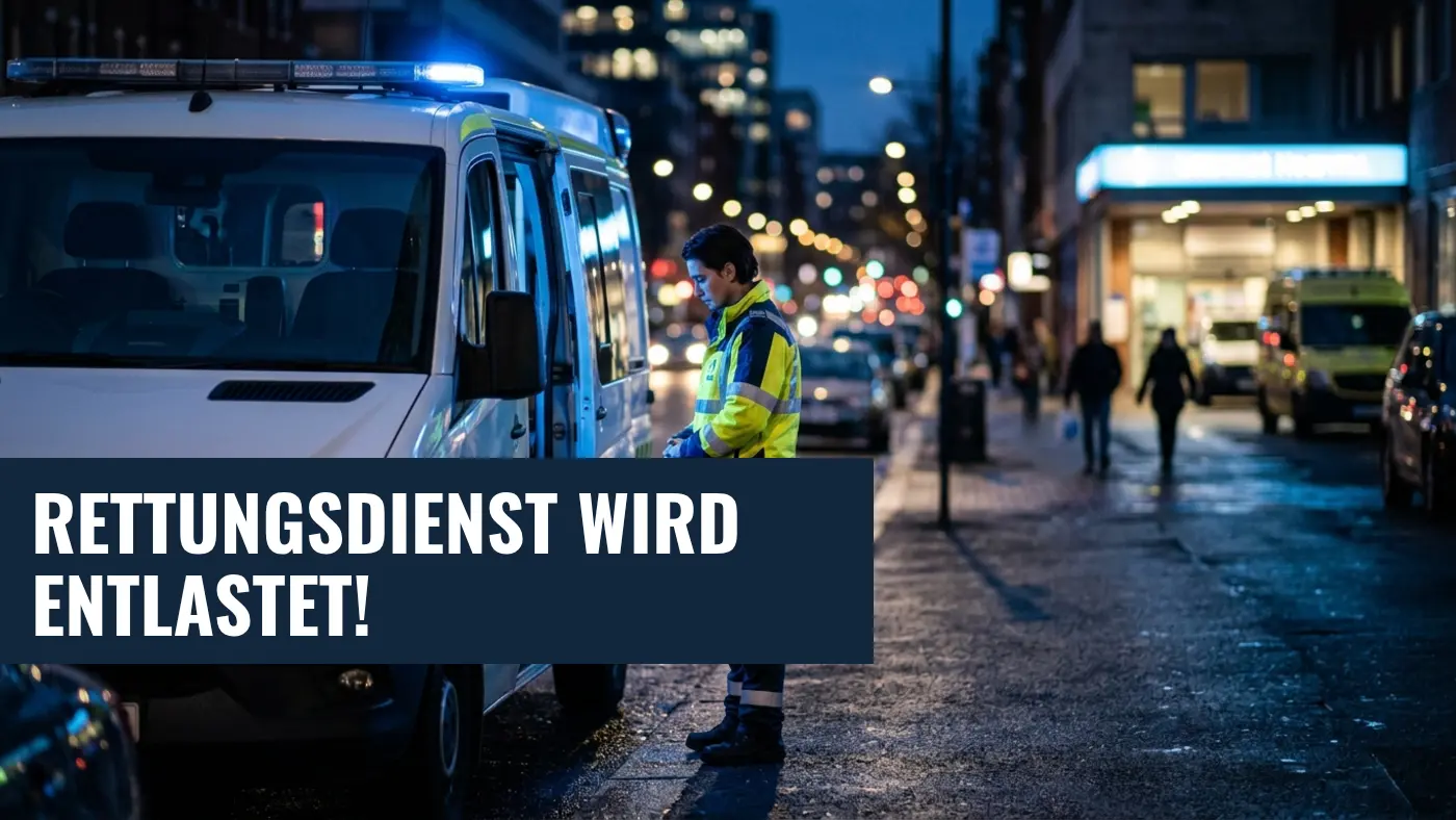 Rettungsdienst-Reform 2026: Entlastung für Notfallsanitäter beschlossen