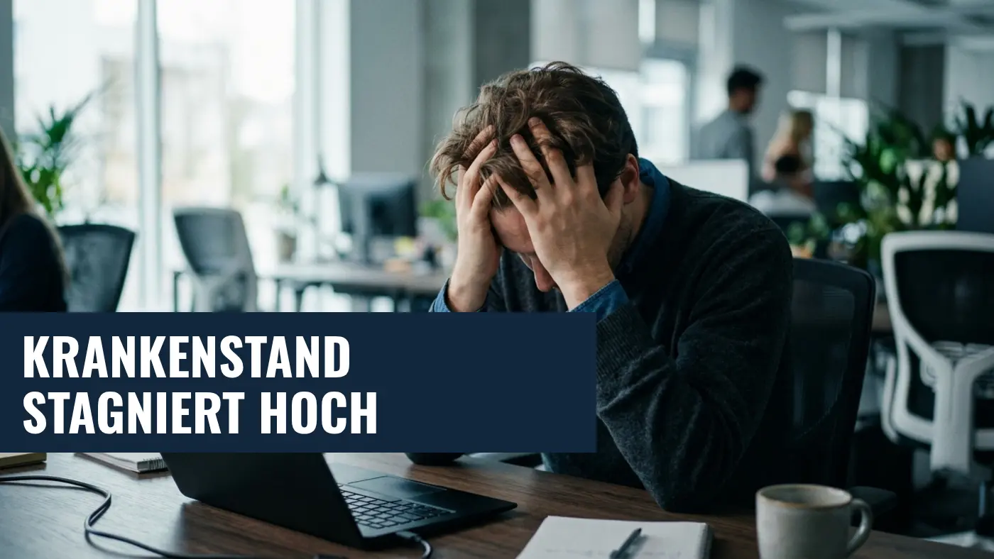 Krankenstand 2026: Psychische Leiden treiben Fehlzeiten in die Höhe