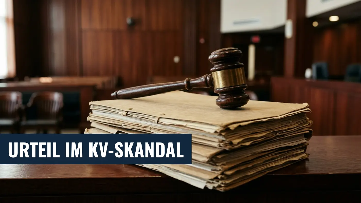 Urteil gefallen: Ex-KV-Vorstand wegen Bestechlichkeit verurteilt