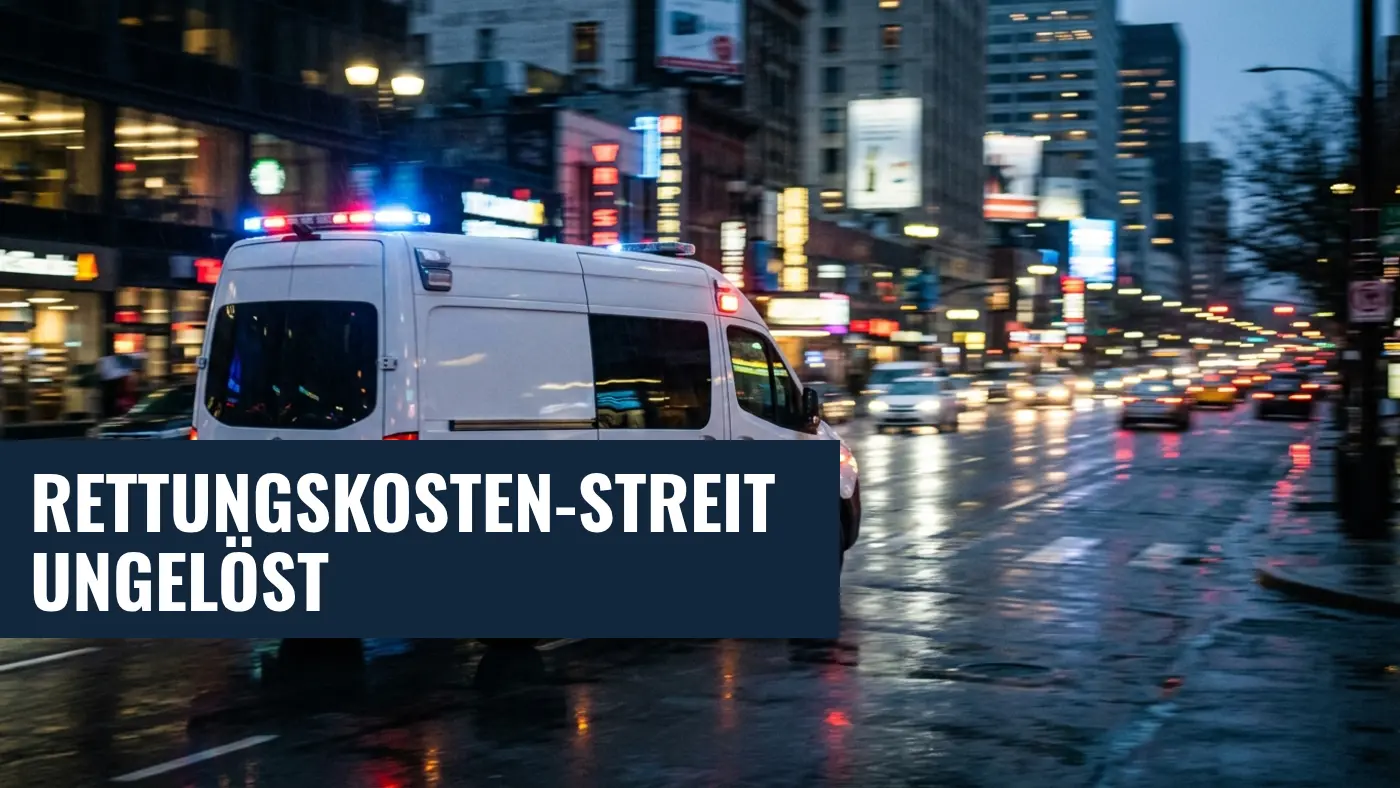 Rettungsdienste in NRW: Streit um Kosten zwischen Kassen und Kommunen