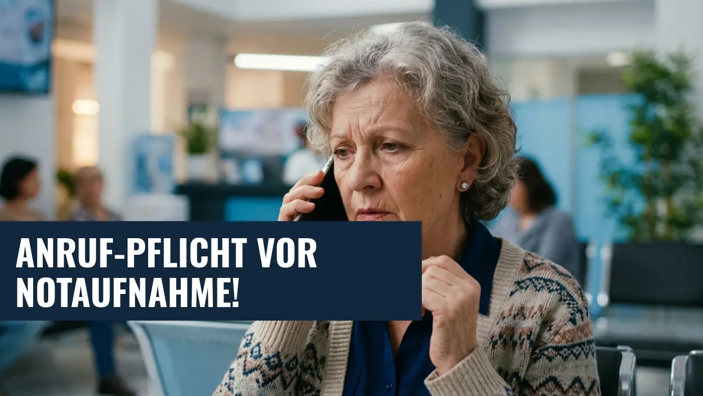 Krankenhaus-Notaufnahme: KVN-Vize fordert Pflicht-Anruf bei 116117