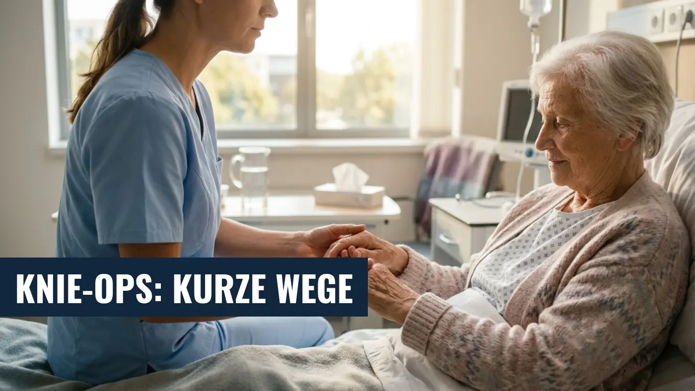 Knie-TEP-Operationen: Neue Mindestmengen verschlechtern Erreichbarkeit kaum