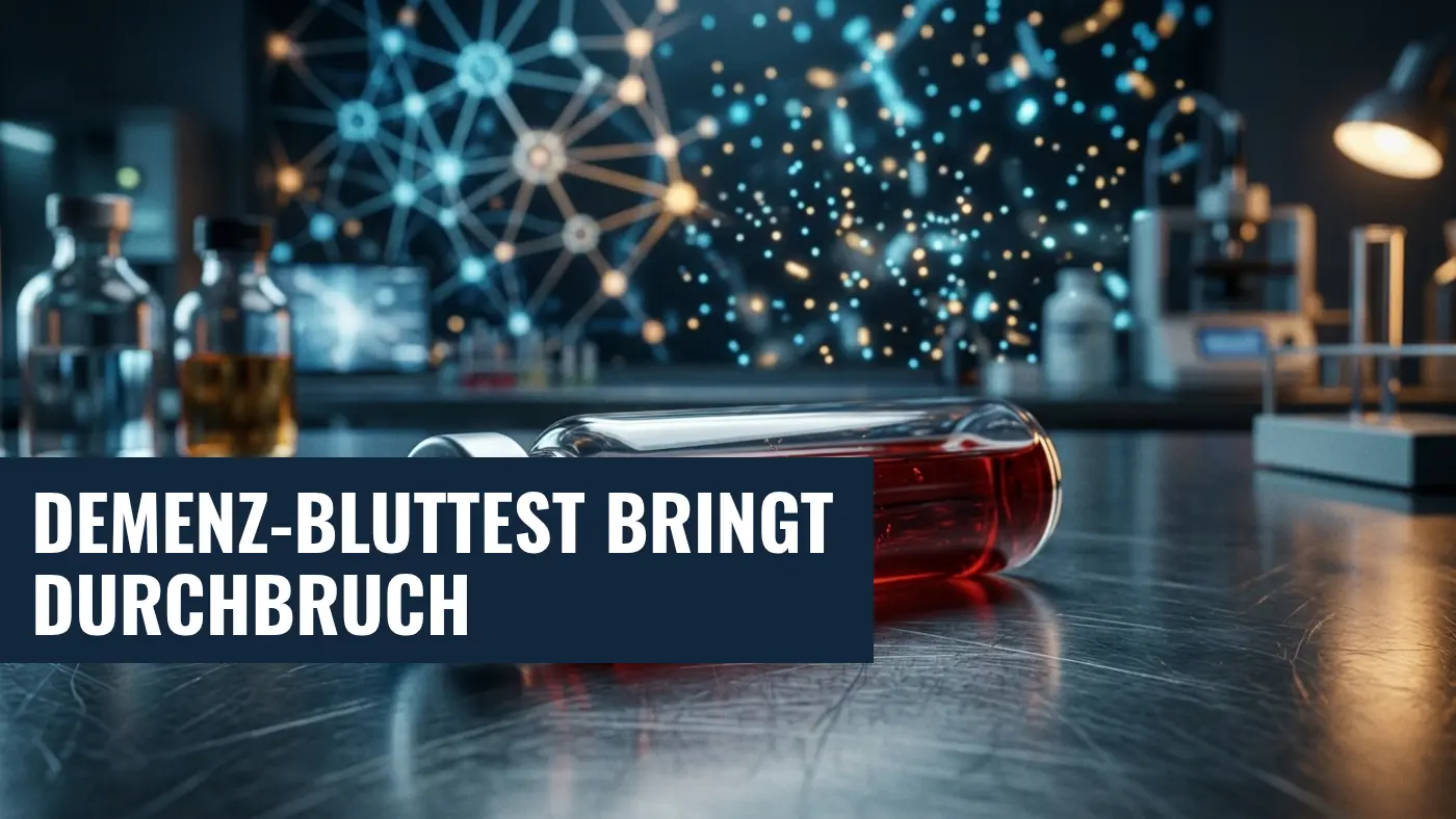 Demenz-Früherkennung: Neuer Bluttest erkennt Risiko Jahre vorher