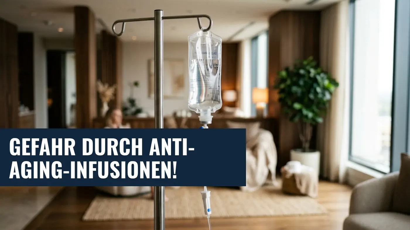 Gefährlicher Anti-Aging-Trend: BfArM warnt vor Longevity-Infusionen