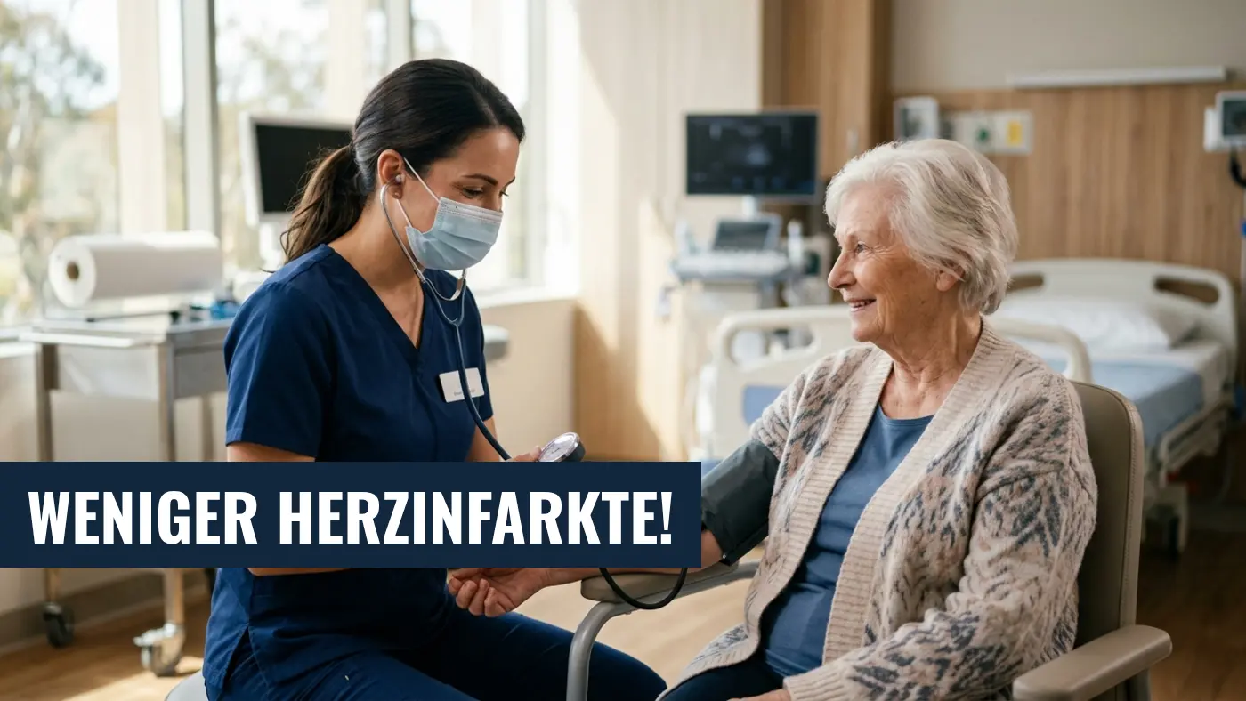Gesundheitsatlas 2026: 14 % weniger Herzinfarkte in Deutschland