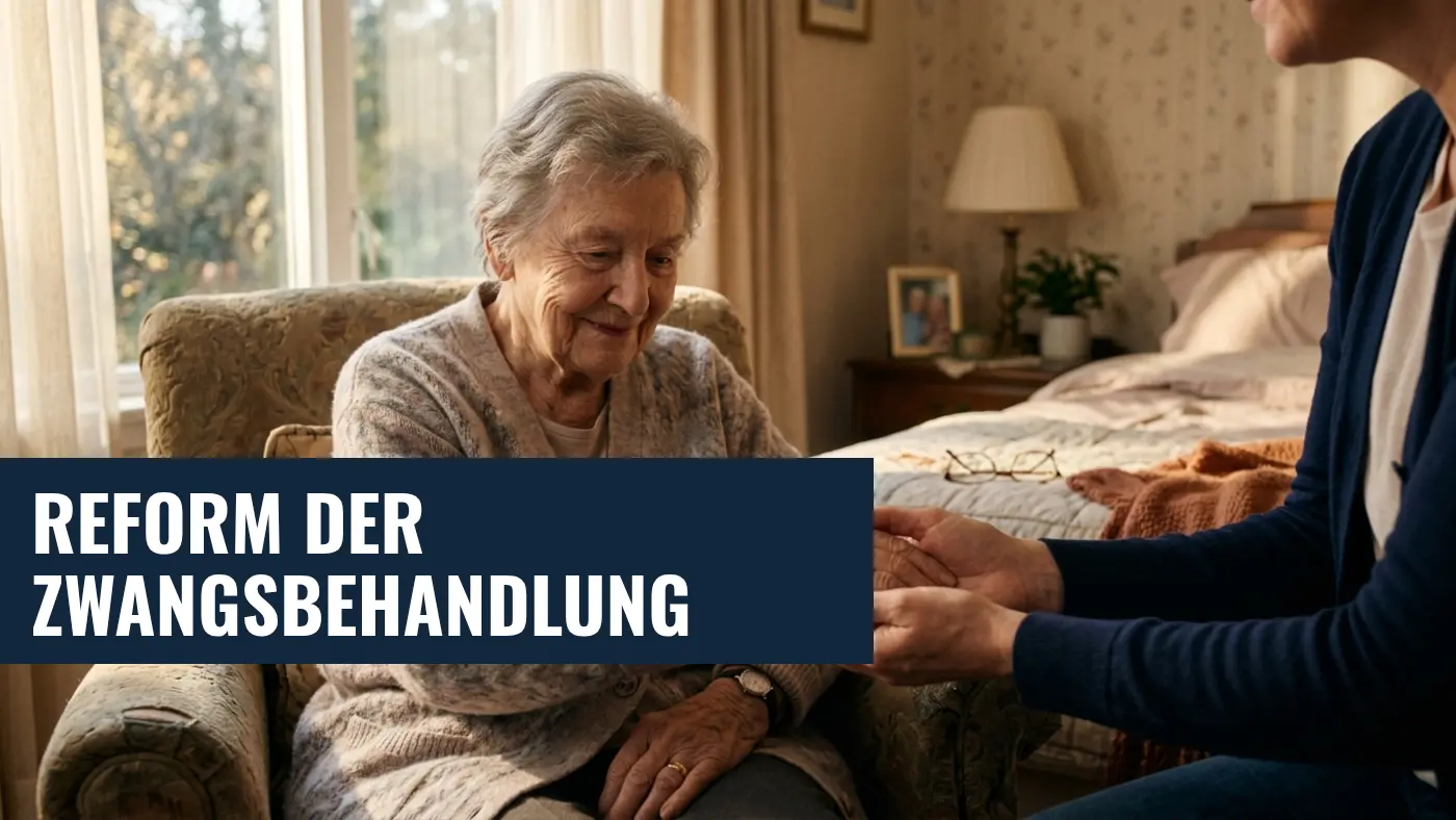 Zwangsbehandlung außerhalb von Kliniken: Bundeskabinett beschließt Reform