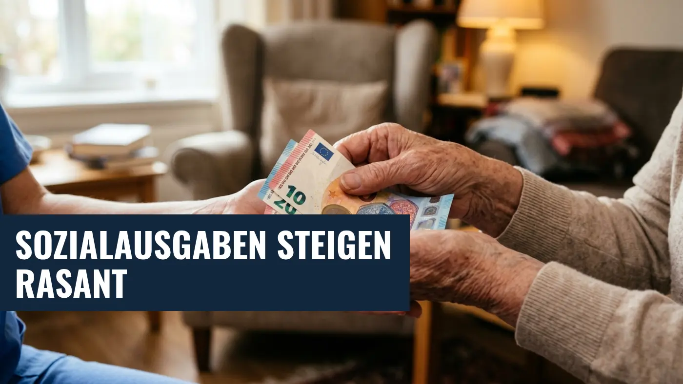 Sozialausgaben 2025: Kosten für Pflegegeld und Co. steigen rasant