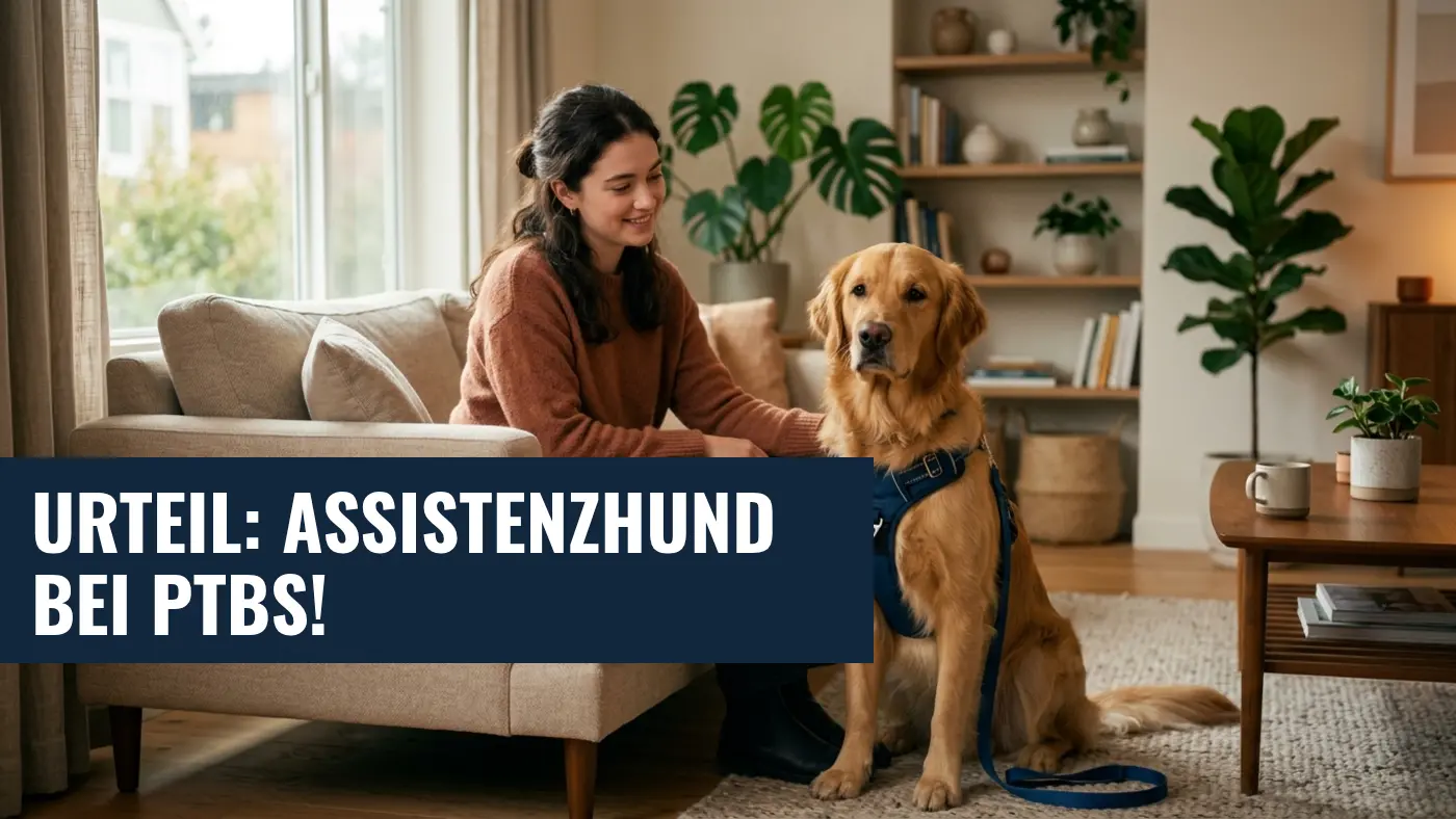 Assistenzhund bei PTBS: Gericht entscheidet auf Kostenübernahme