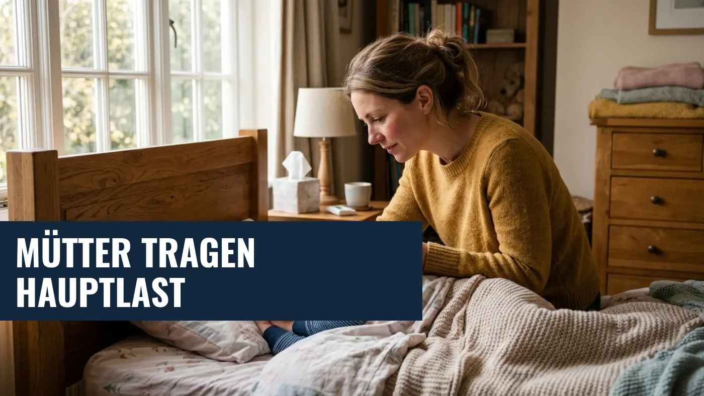 AOK-Studie: 73 Prozent der Kinderkrankentage von Frauen genommen