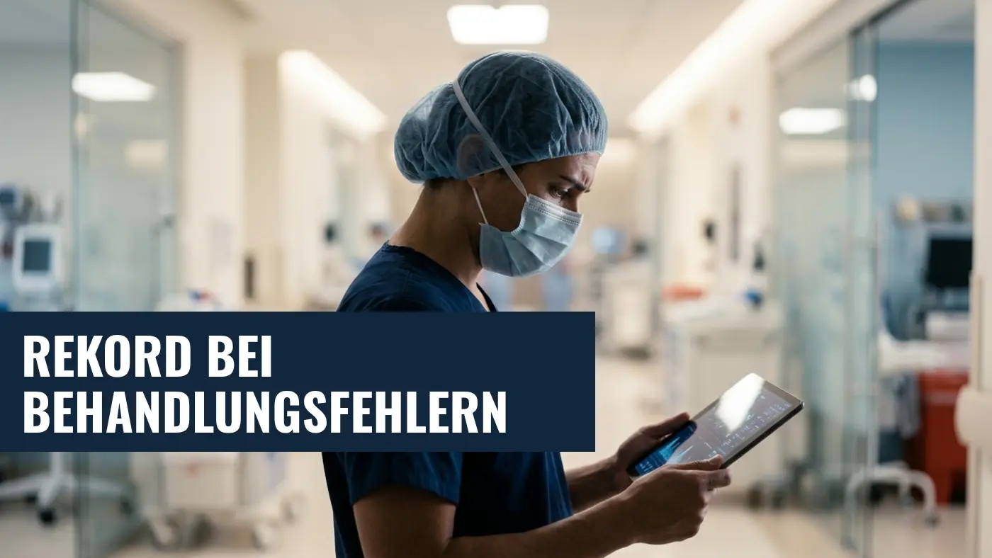 Behandlungsfehler 2025: TK meldet neuen Höchststand an Verdachtsfällen