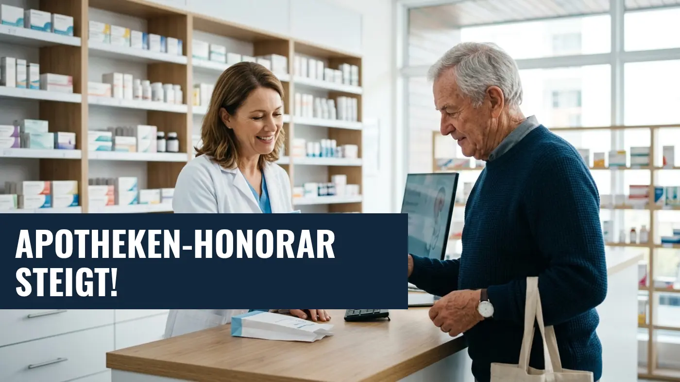 Apothekenhonorar steigt 2026: Mehr Geld für Medikamente
