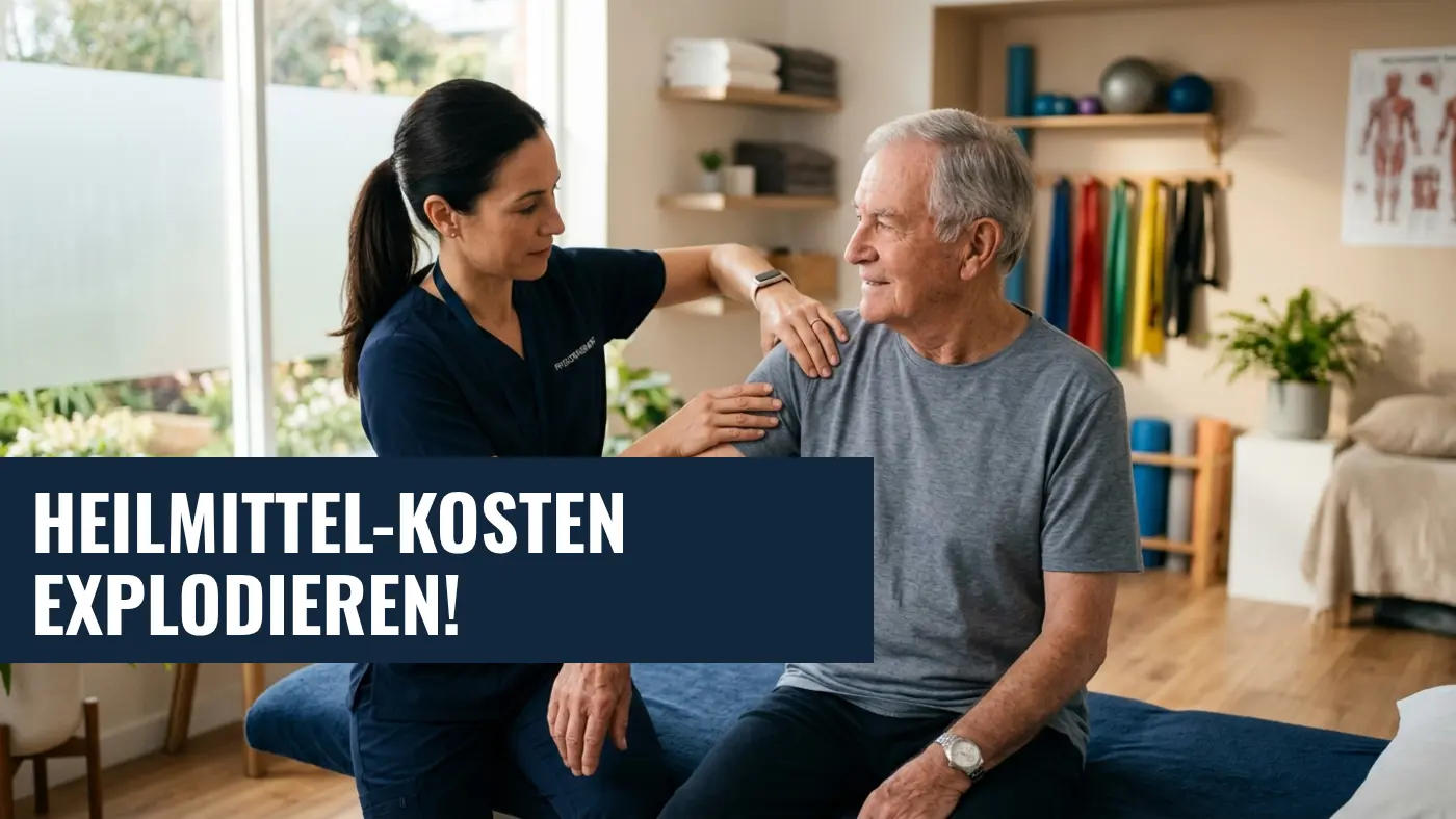Heilmittel-Report 2026: Kosten für Physiotherapie explodieren