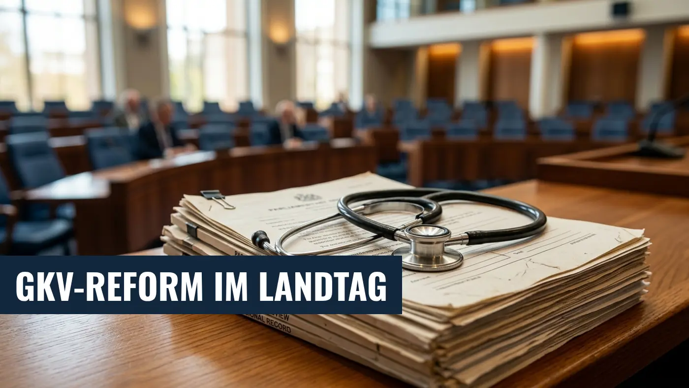 GKV-Reform: Brandenburger Landtag fordert faire Finanzierung vom Bund