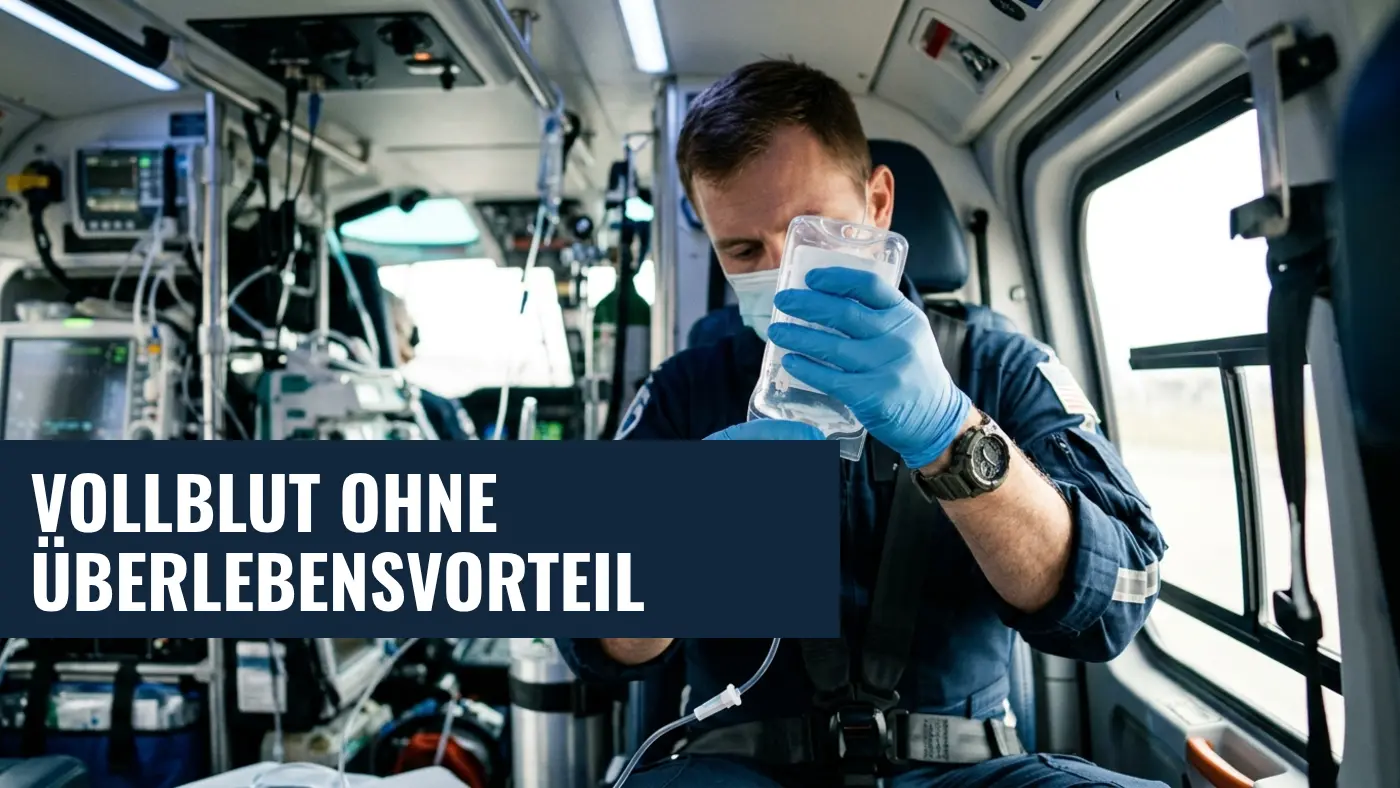 TOWAR-Studie: Vollblut bei Trauma-Transfusionen nicht überlegen | PflegeHelfer24