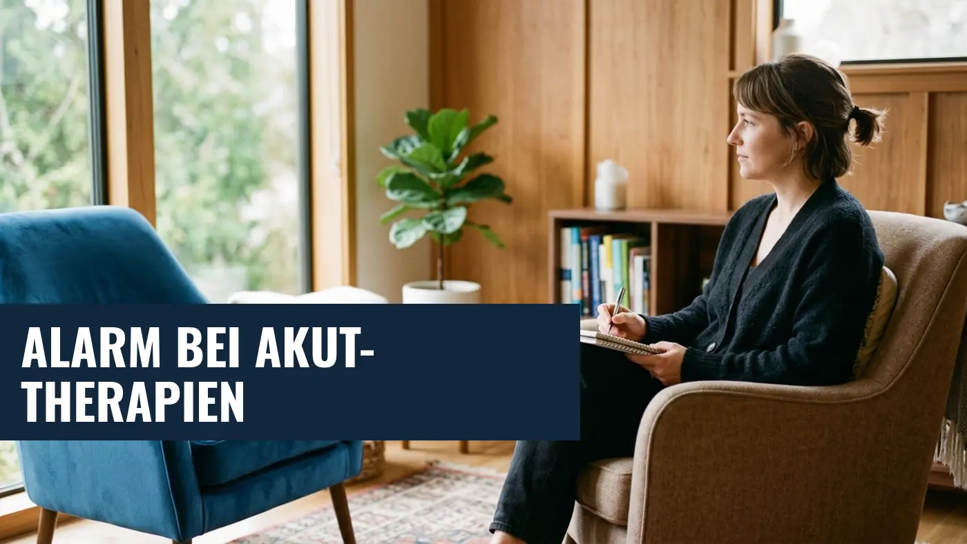 Wartezeiten Psychotherapie: Kassen fordern schnelles Handeln bei Akutfällen