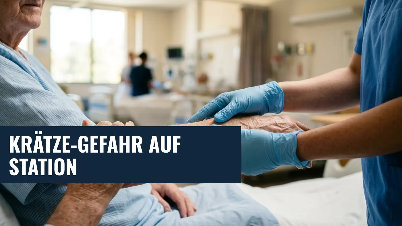 Skabies im Krankenhaus: Juckreiz auf Station zu spät erkannt