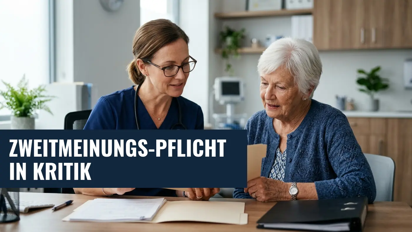 GKV-Reform: BVMed lehnt verpflichtende ärztliche Zweitmeinung ab