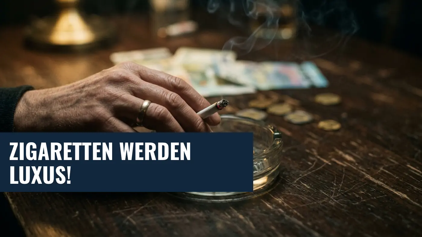 Tabaksteuer steigt: Bund plant 8,5 Milliarden Euro Mehreinnahmen