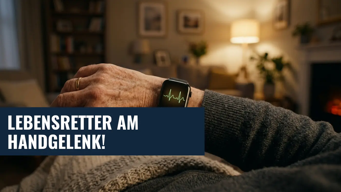 Smartwatch als Lebensretter: Herzstillstand-Alarm durch Sensoren