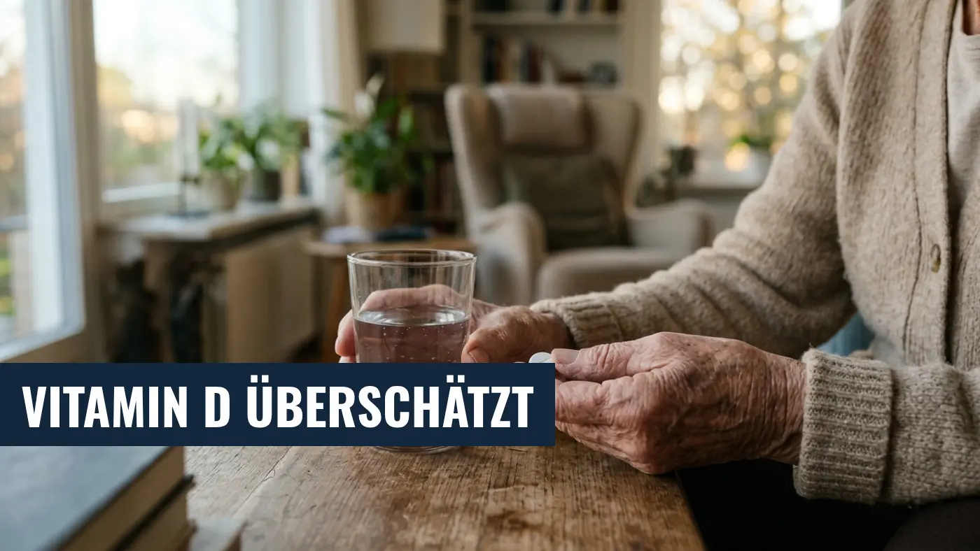 Vitamin D & Kalzium im Alter: Neue Studie zweifelt an Schutz vor Brüchen