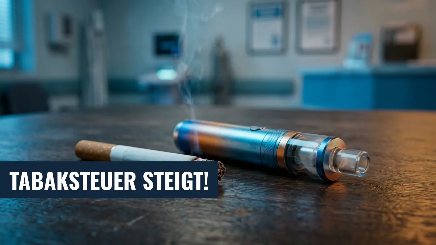 Höhere Tabaksteuer 2026: Krebshilfe fordert harte Regeln für Liquids