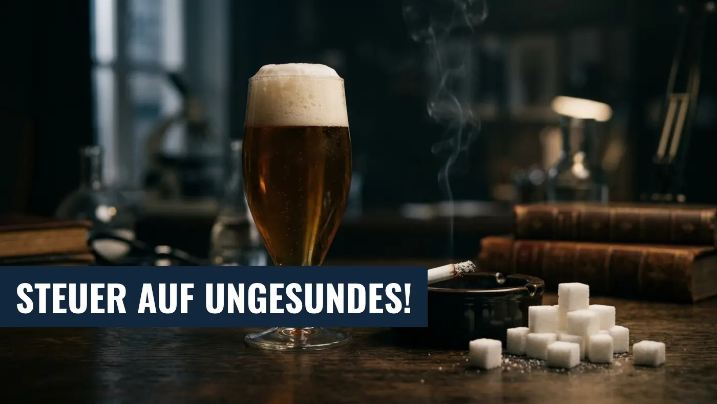 Steuern auf Alkohol, Tabak und Zucker: Ärzte fordern hartes Durchgreifen