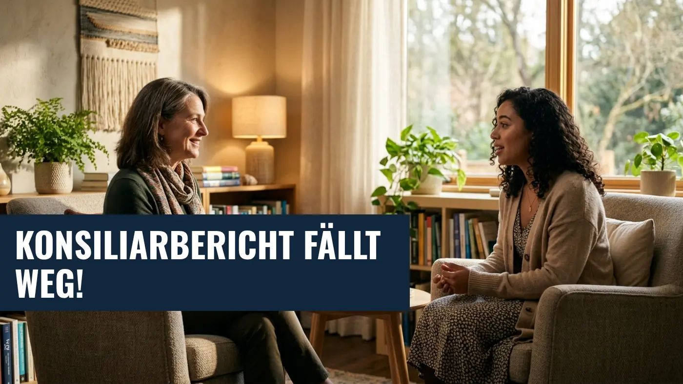 Psychotherapie 2026: Pflicht zum Konsiliarbericht wird vereinfacht