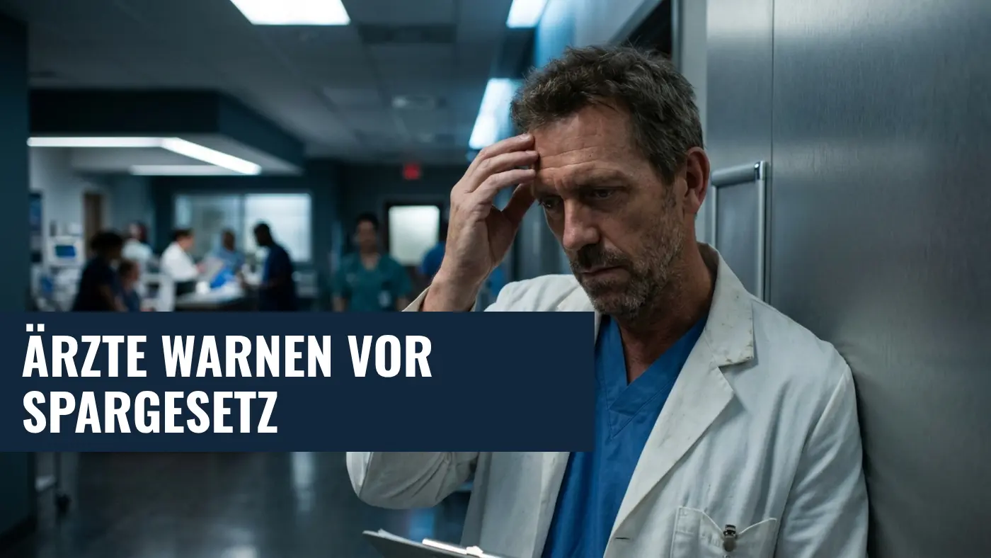 GKV-Spargesetz 2026: Ärztepräsident warnt vor drastischen Folgen